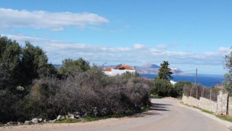 Kokkino Chorio MIT VIDEO - Kreta, Kokkino Chorio: Sofort bebaubares Grundstück mit Meerblick zu verkaufen Grundstück kaufen